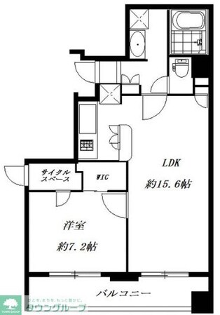 クレジデンス日本橋浜町の物件間取画像